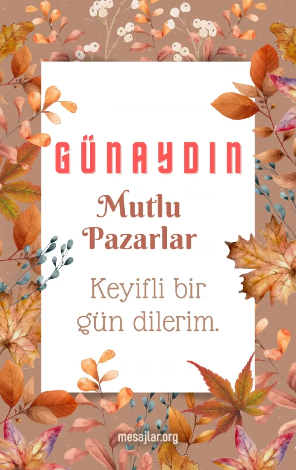Mutlu pazarlar resimli günaydın mesajı
