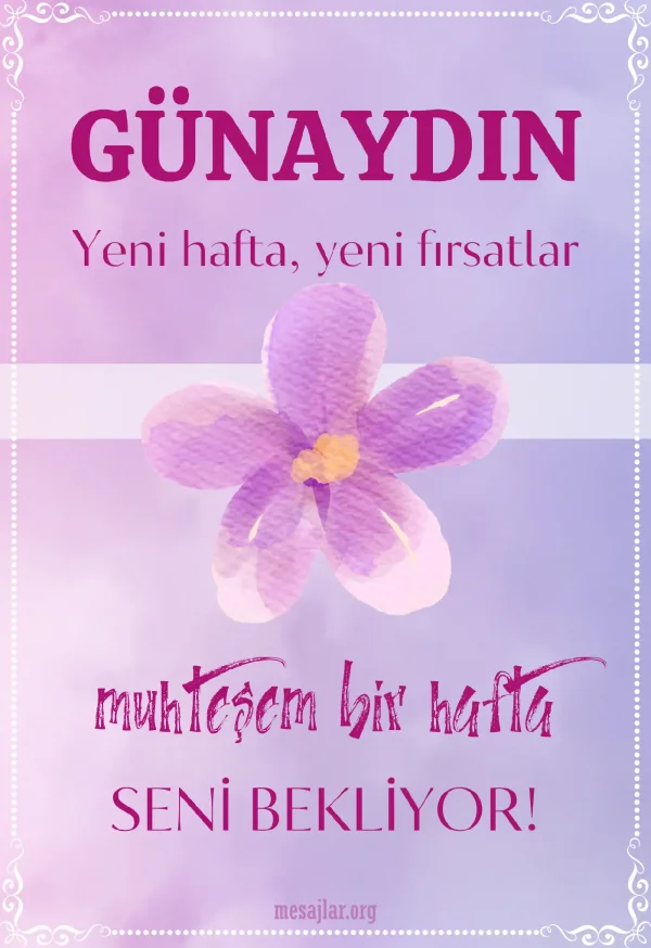 Pazartesi günü resimli günaydın iyi sabahlar mesajı