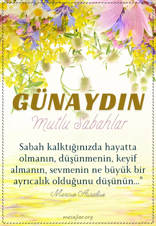 Güzel sözlü resimli günaydın iyi sabahlar mesajı