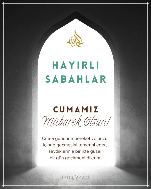 cuma günü resimli hayırlı sabahlar mesajı
