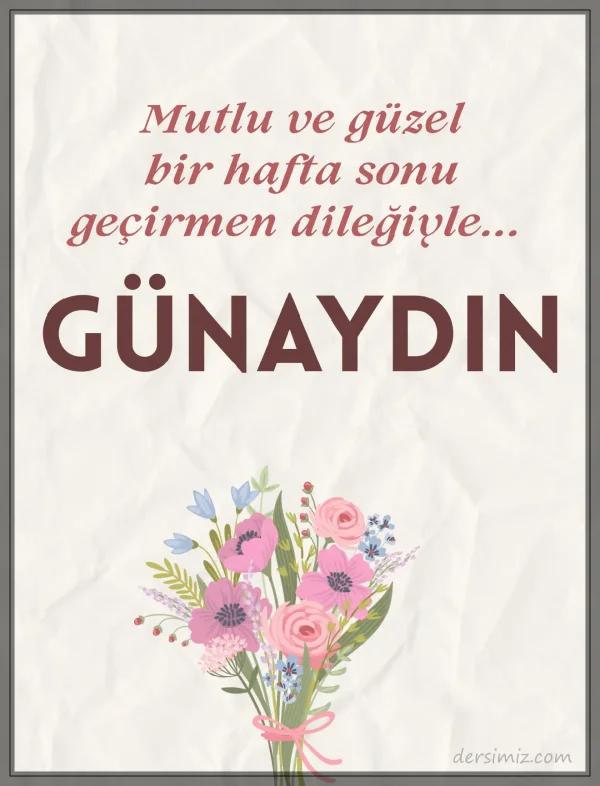 resimli günaydın iyi sabahlar mesajı