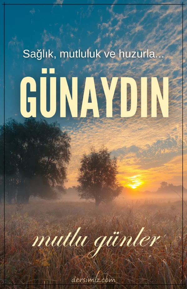 resimli günaydın iyi sabahlar mesajı
