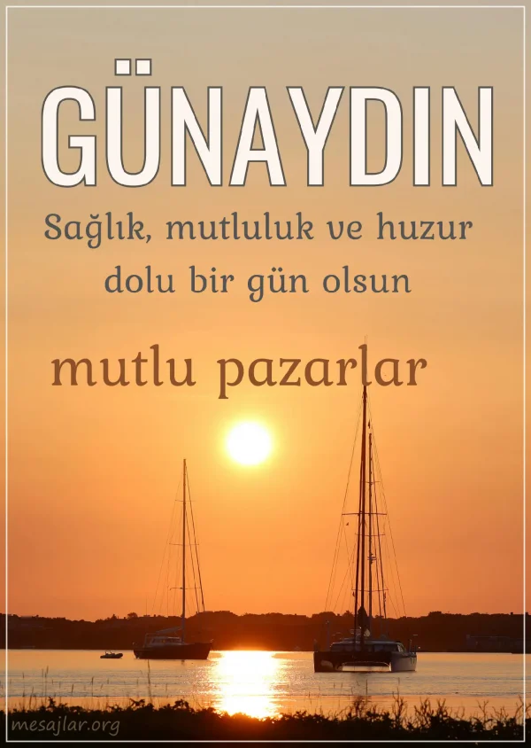 Pazar günü resimli günaydın iyi sabahlar mesajı