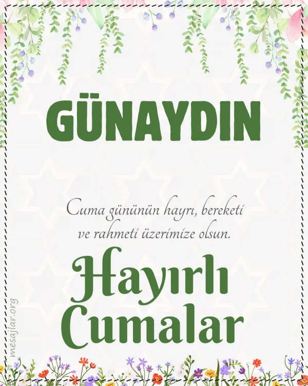 Cuma günü resimli günaydın hayırlı cumalar mesajı