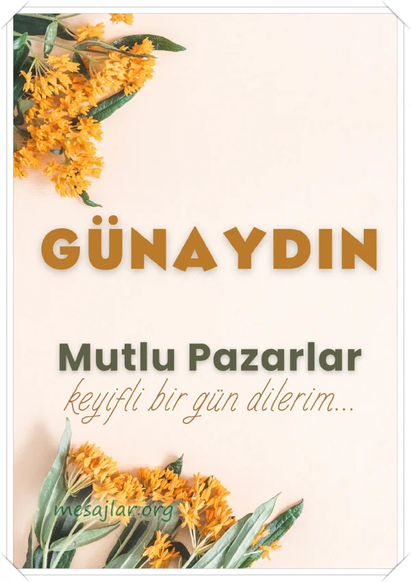 pazar günü resimli günaydın mutlu pazarlar mesajı