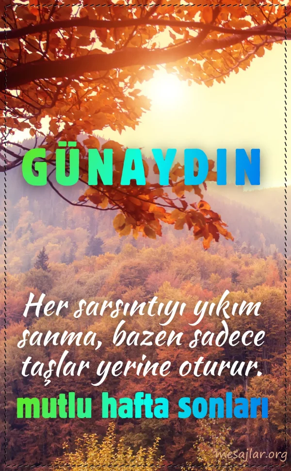 hafta sonu resimli günaydın iyi sabahlar mesajı
