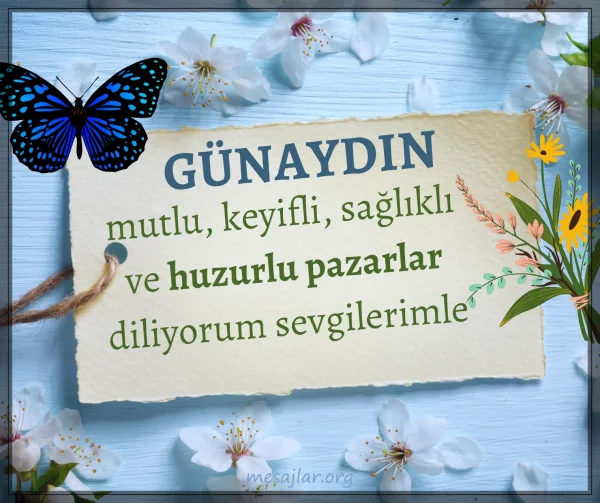 pazar gününe resimli günaydın iyi sabahlar mesajı