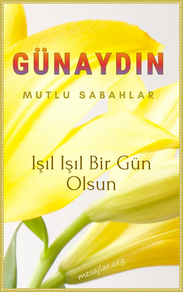 resimli günaydın iyi sabahlar mesajı