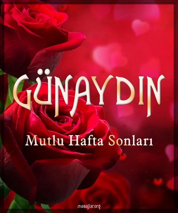 resimli günaydın mutlu hafta sonları mesajı