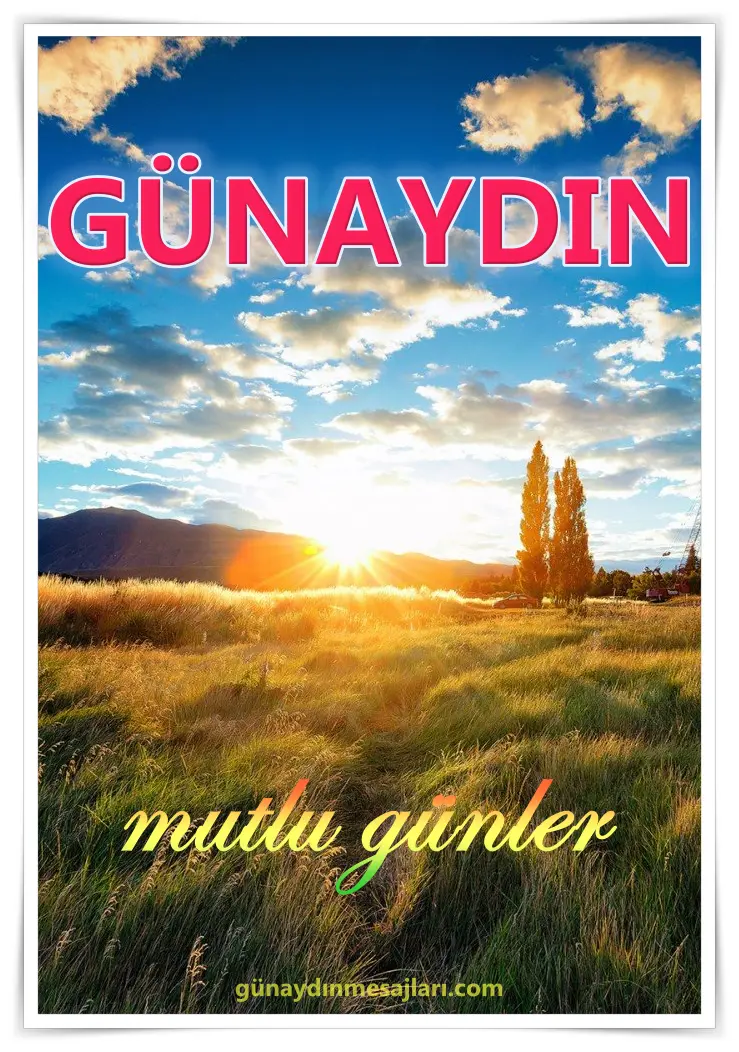 resimli günaydın iyi sabahlar mesajı