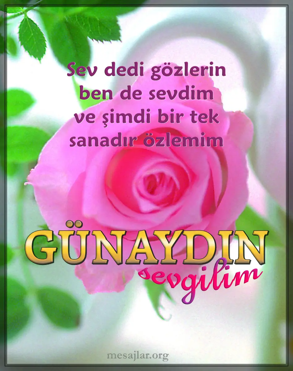 sevgiliye resimli günaydın iyi sabahlar mesajı