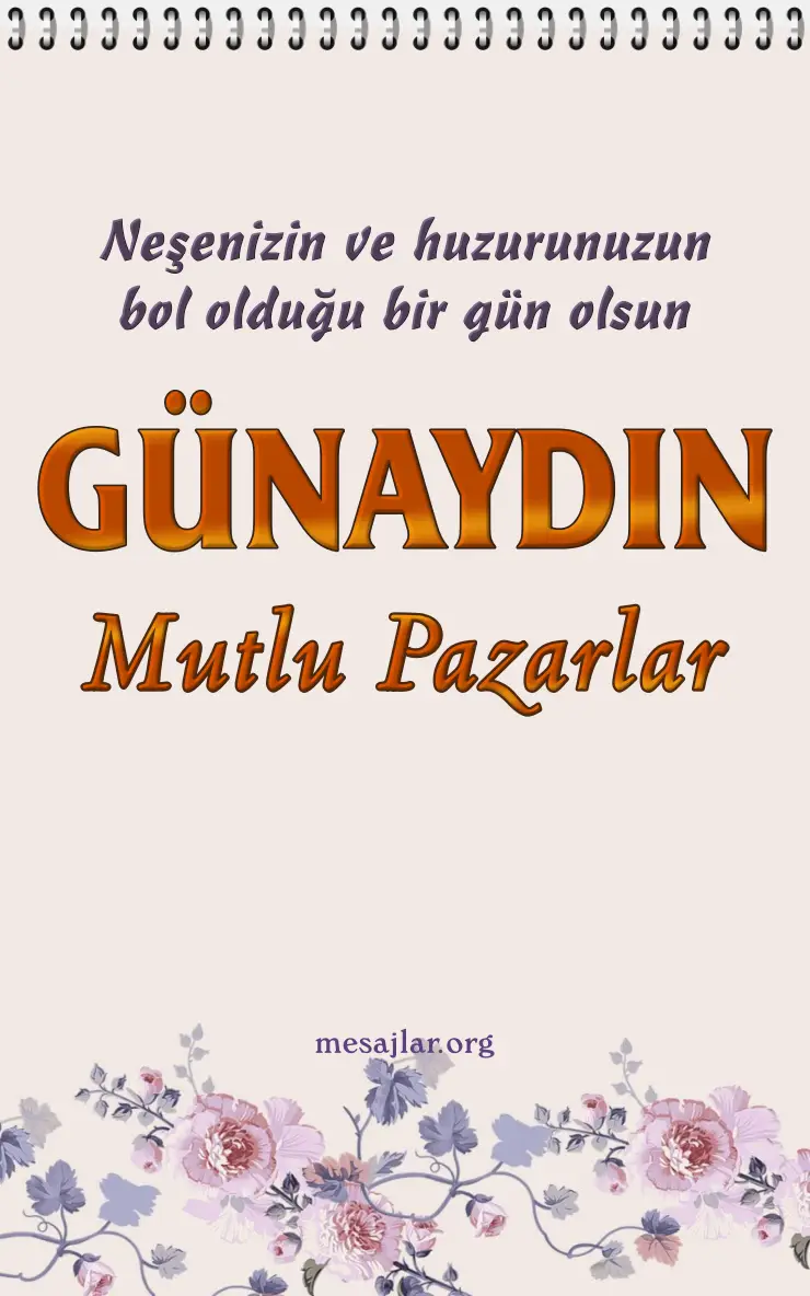 resimli pazar günü günaydın iyi sabahlar mesajı
