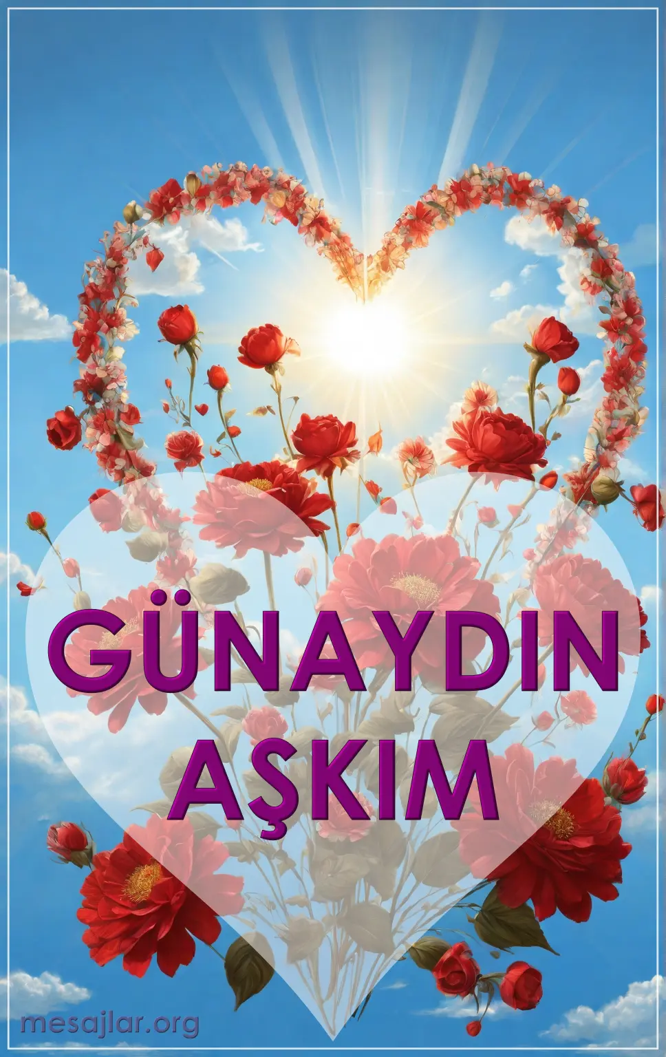 sevgiliye resimli günaydın mesajı