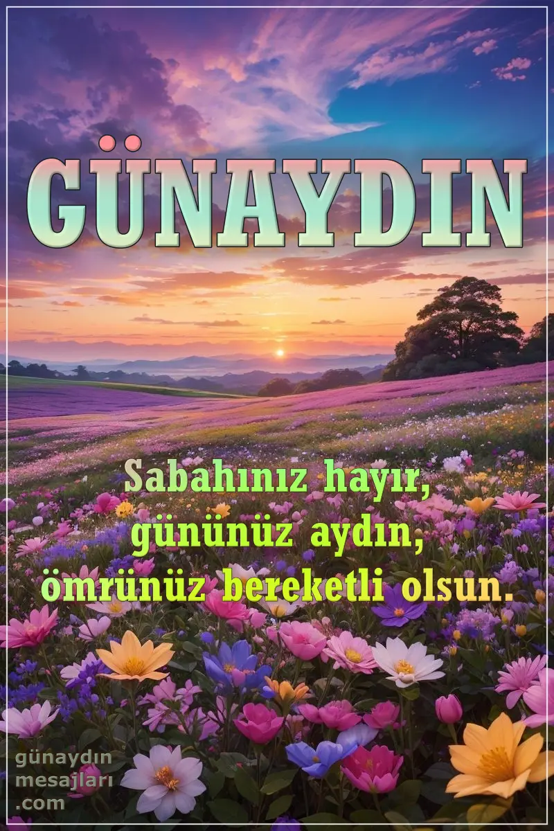resimli günaydın iyi sabahlar mesajı
