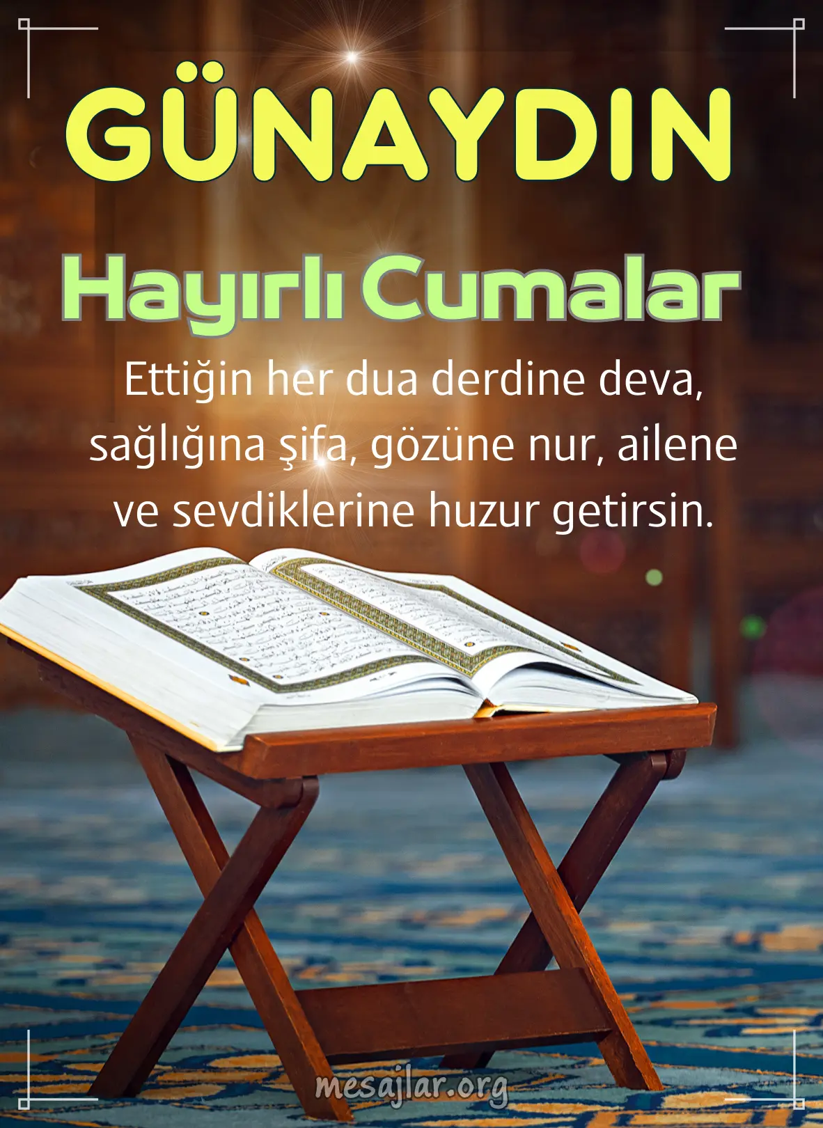 resimli günaydın hayırlı cumalar mesajı