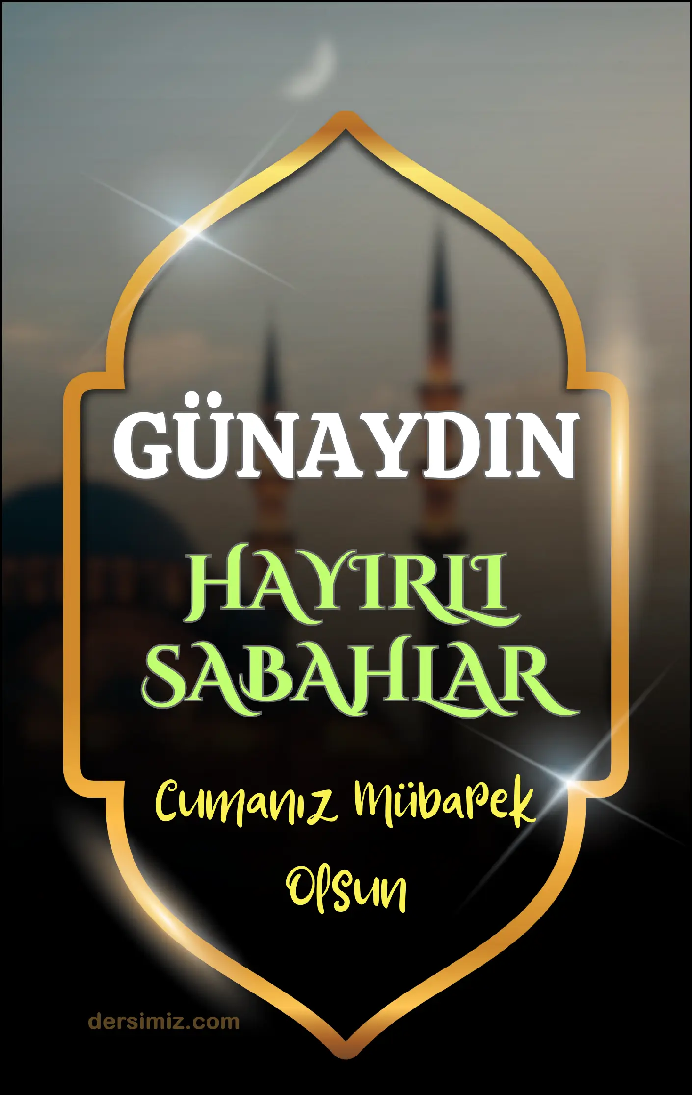 Cuma günü resimli günaydın mesajı