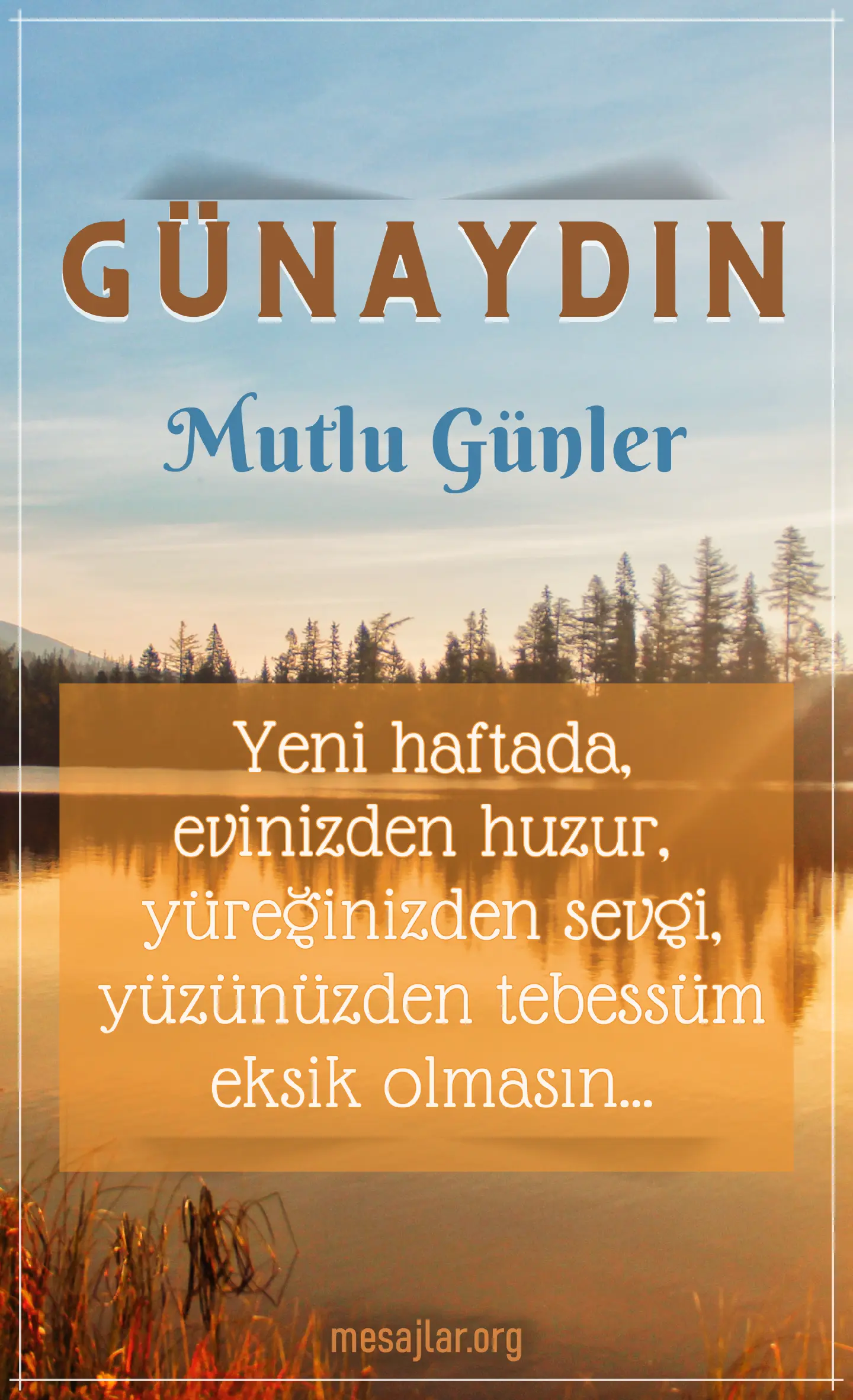 Pazartesi resimli günaydın iyi sabahlar mesajı