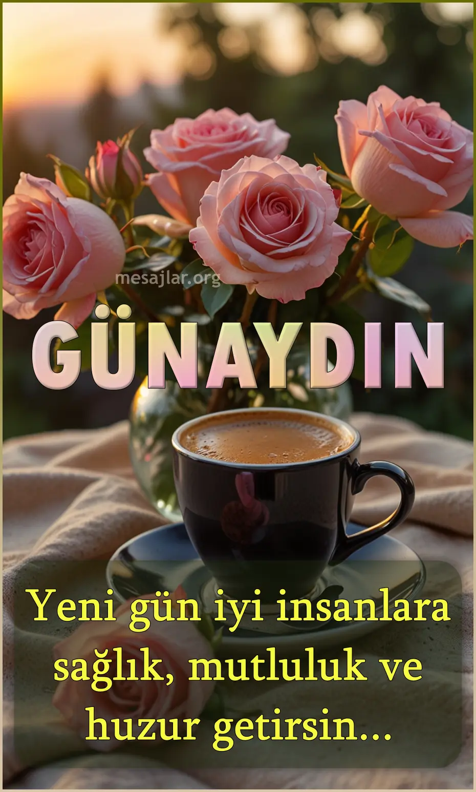 resimli günaydın mutlu sabahlar mesajı