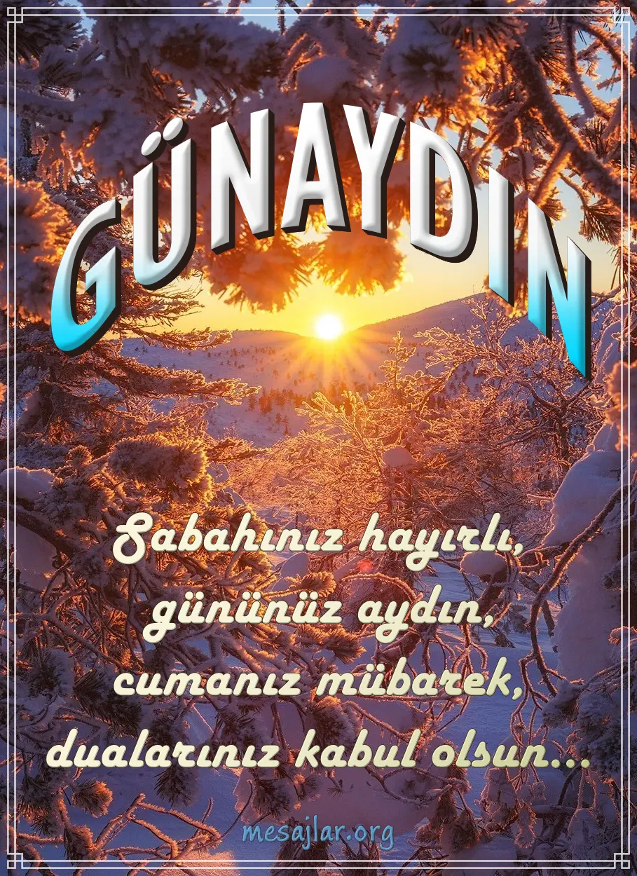 Cuma günü resimli günaydın hayırlı sabahlar mesajı