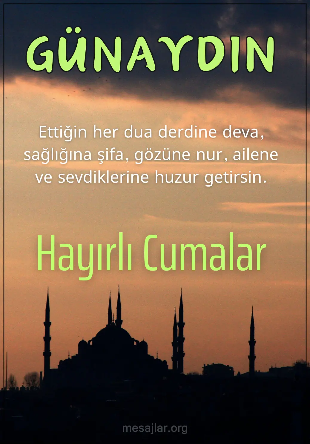 resimli günaydın hayırlı cumalar mesajı