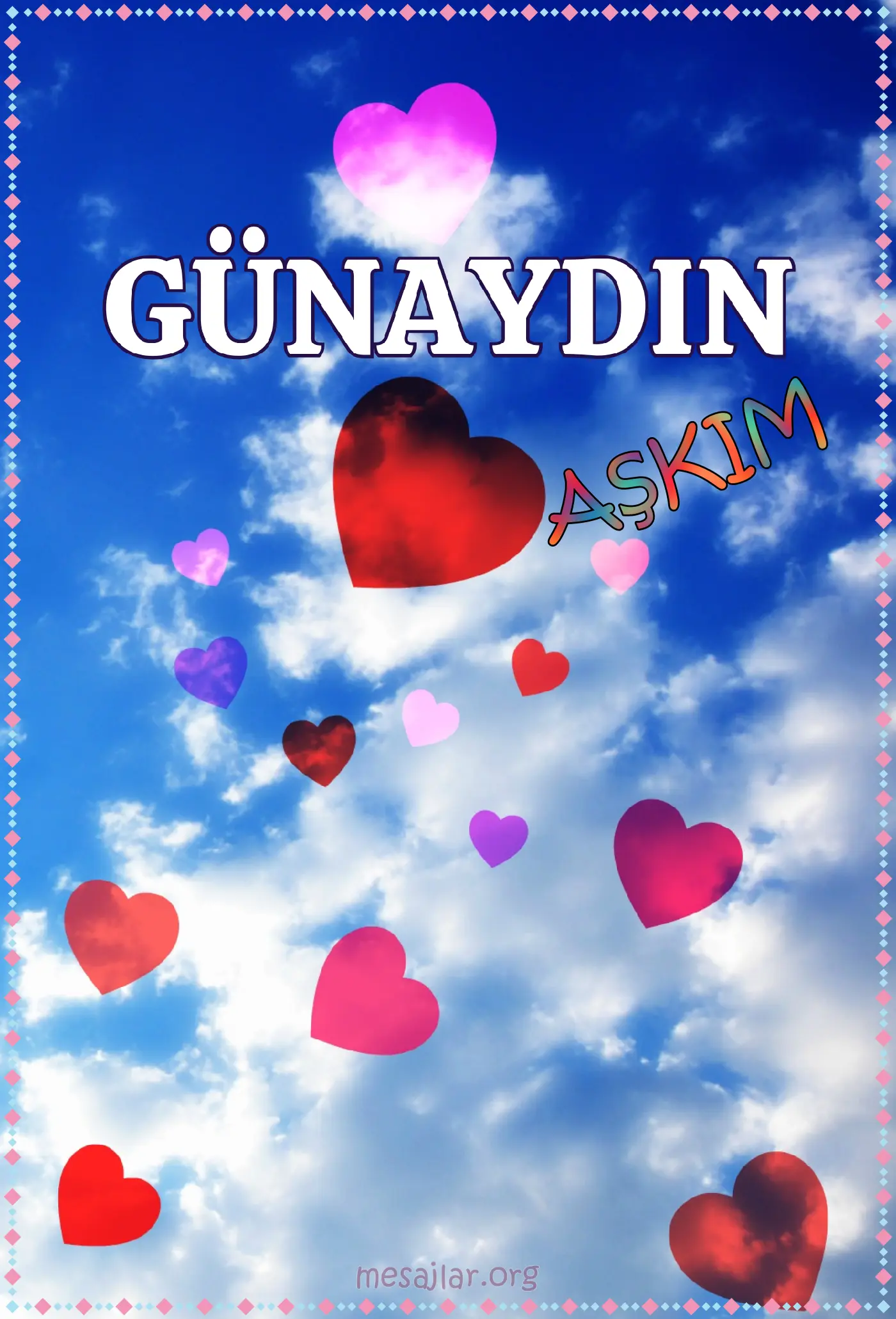 resimli günaydın aşkım mesajı