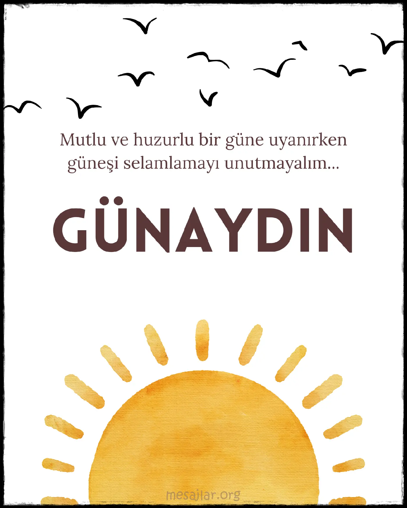 resimli günaydın iyi sabahlar mesajı