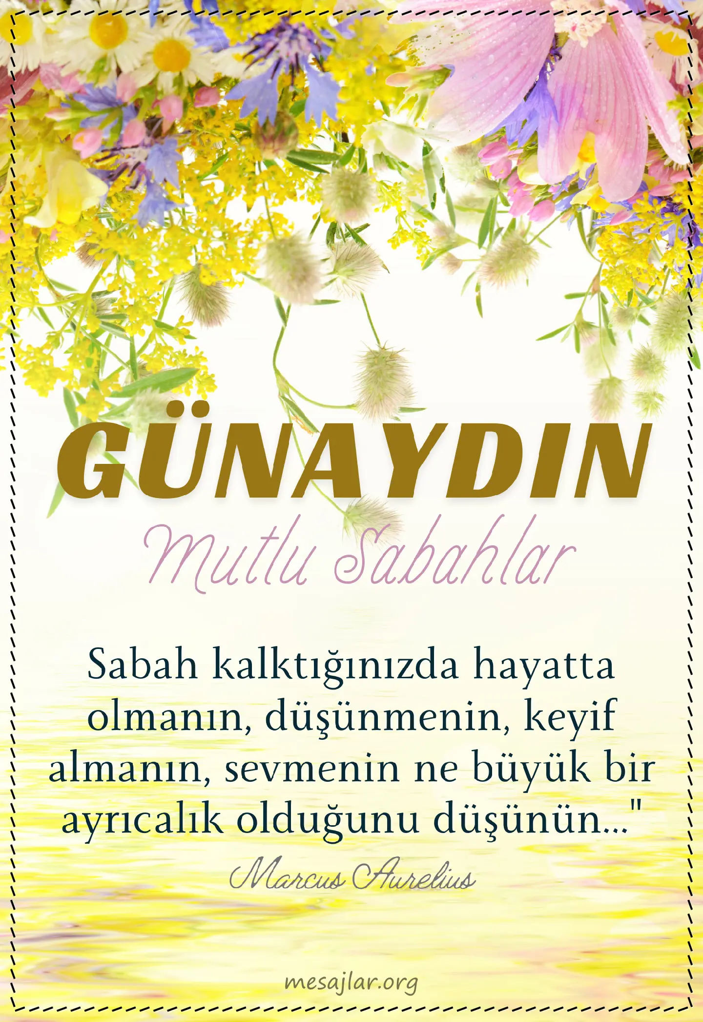 Güzel sözlü resimli günaydın iyi sabahlar mesajı