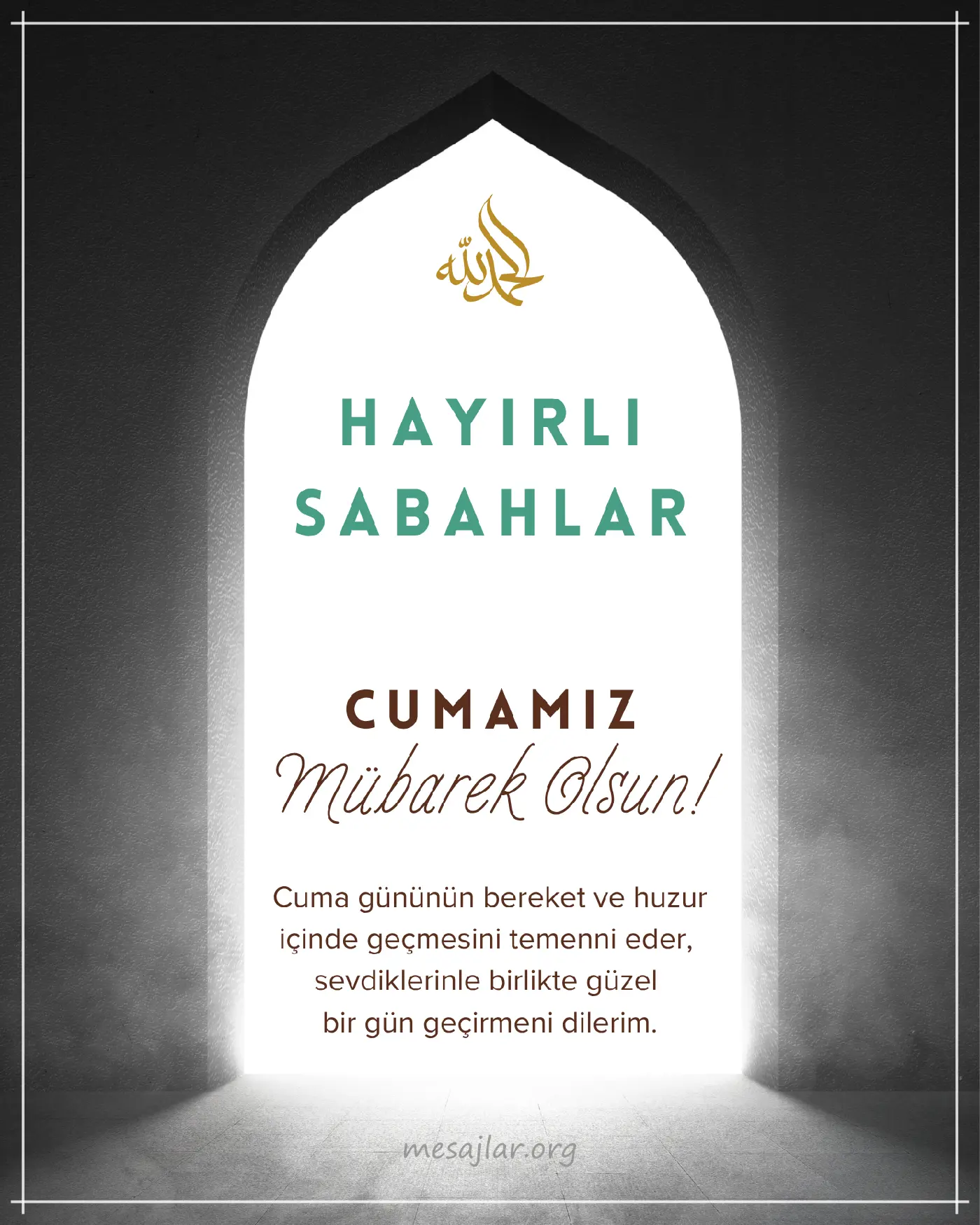 cuma günü resimli hayırlı sabahlar mesajı