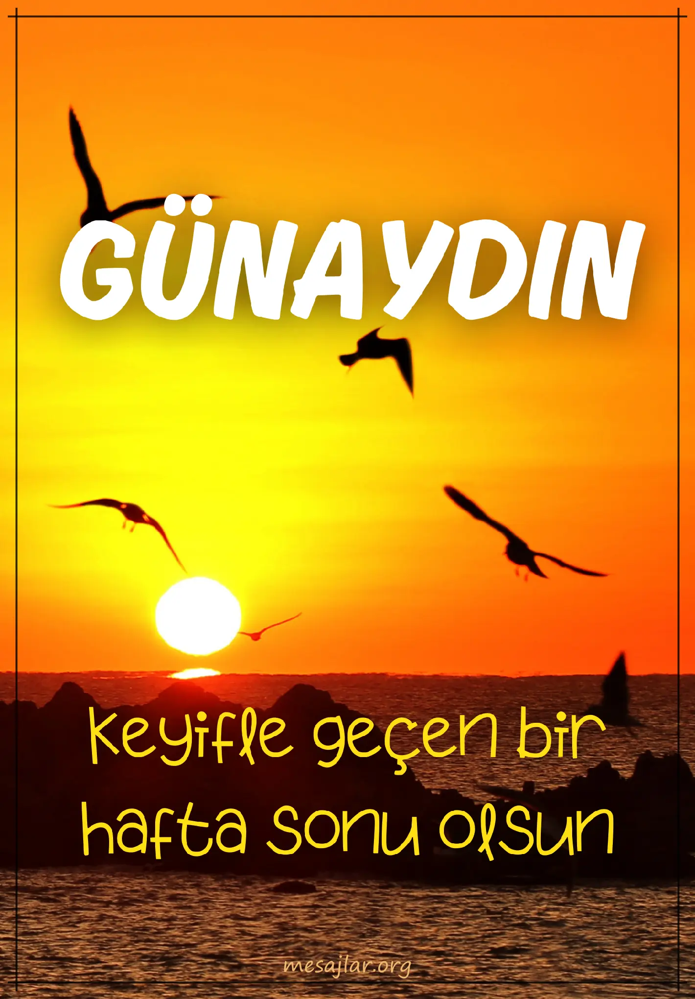 hafta sonu cumartesi resimli günaydın mesajı