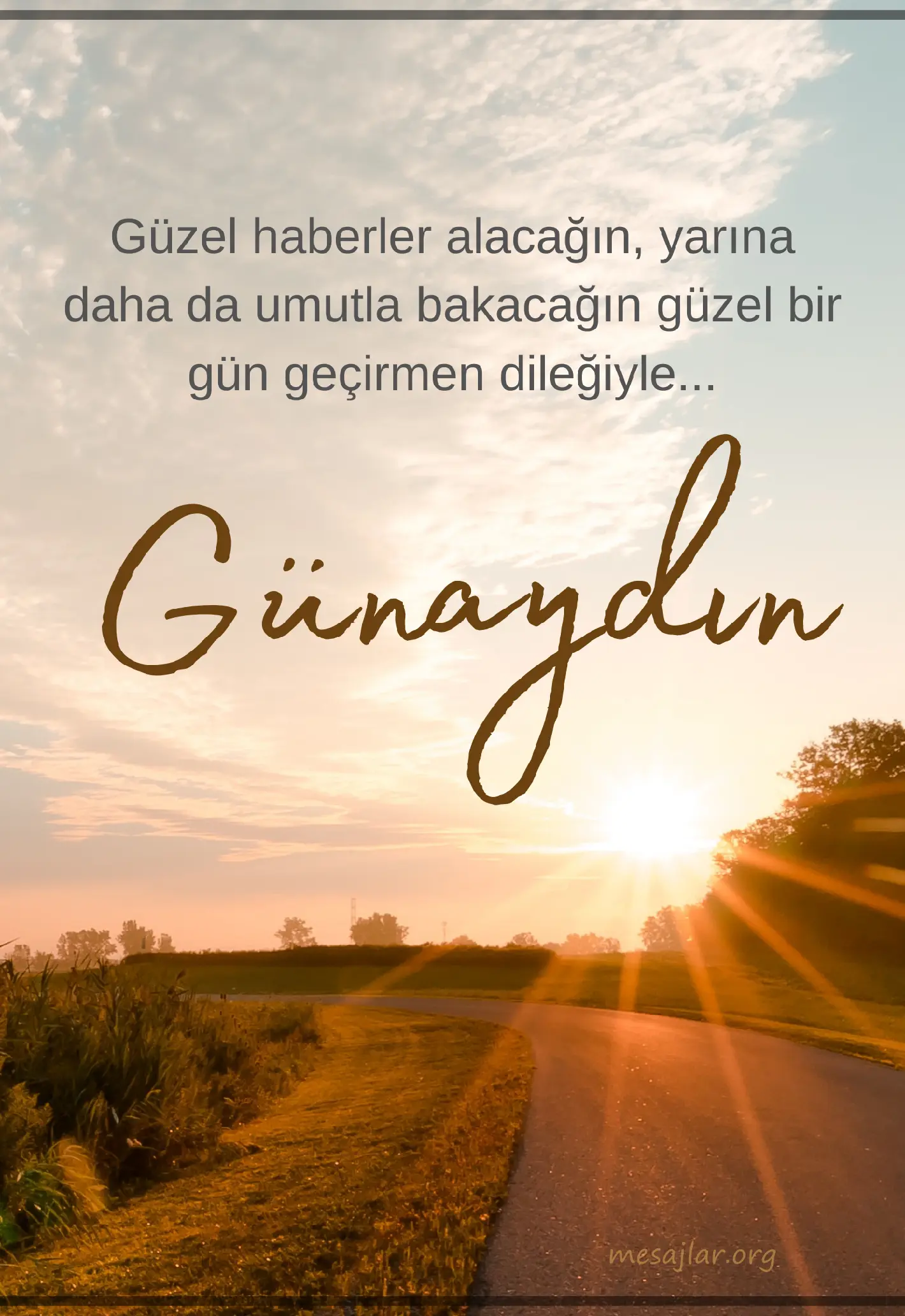 resimli günaydın iyi sabahlar mesajı