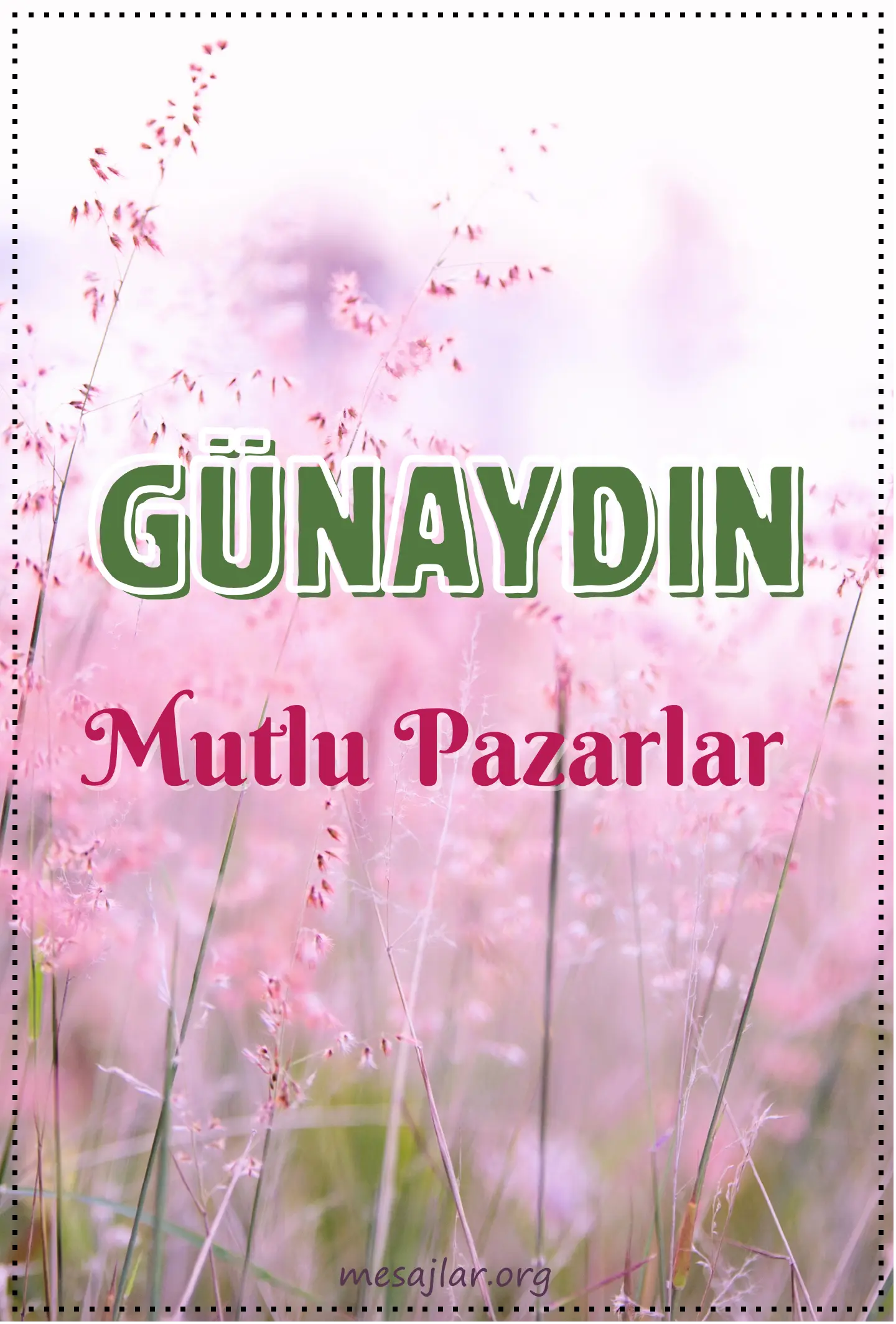 Pazar gününe resimli günaydın mutlu pazarlar mesajı