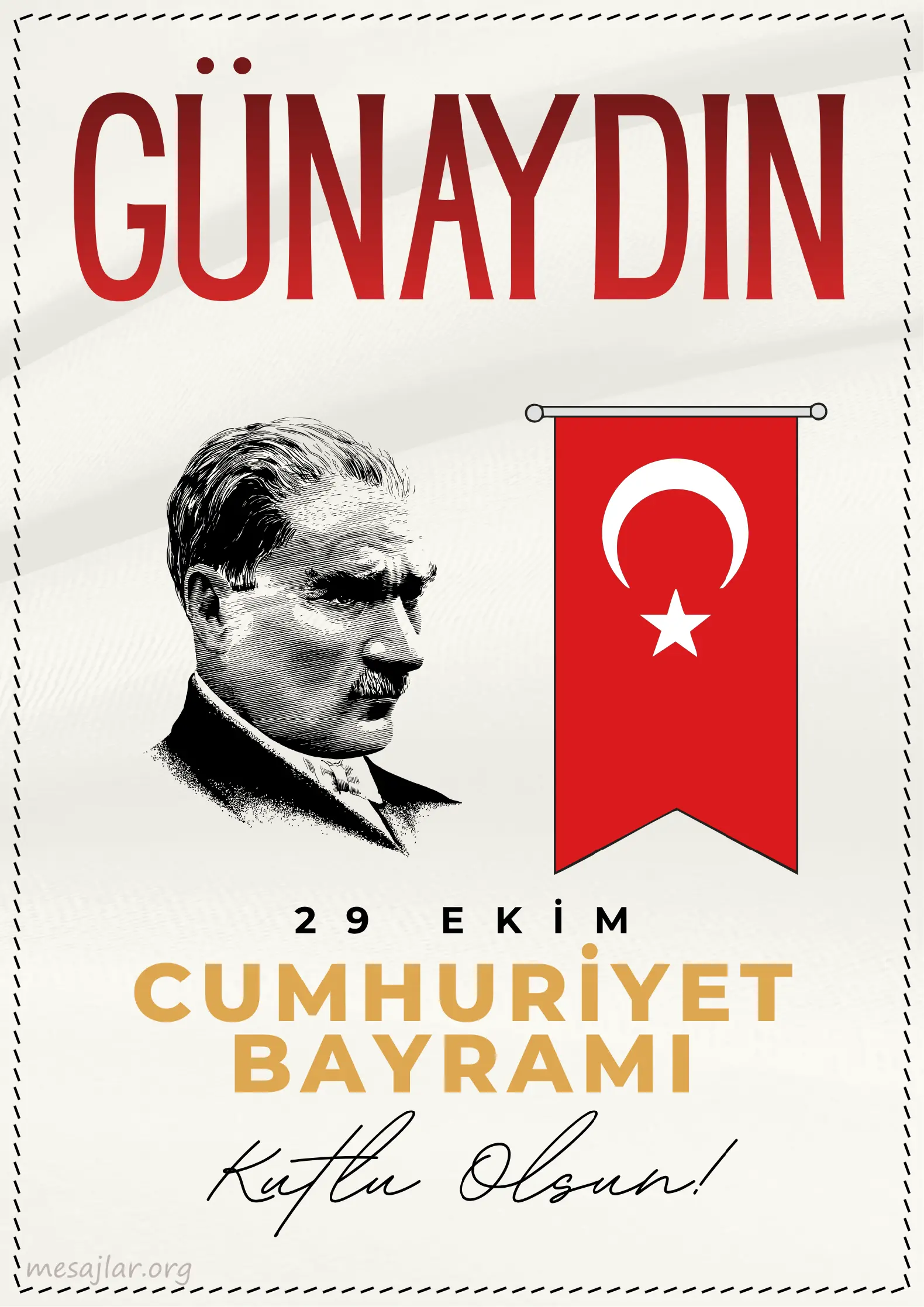 29 Ekim sabahı resimli günaydın iyi sabahlar mesajı