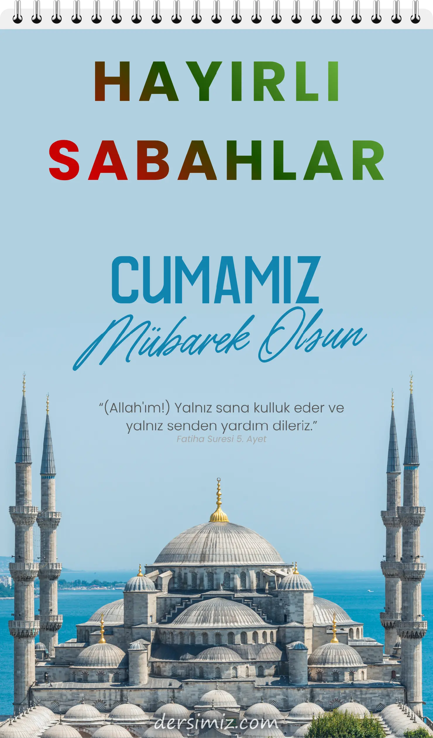 Cuma sabahı resimli hayırlı sabahlar mesajı