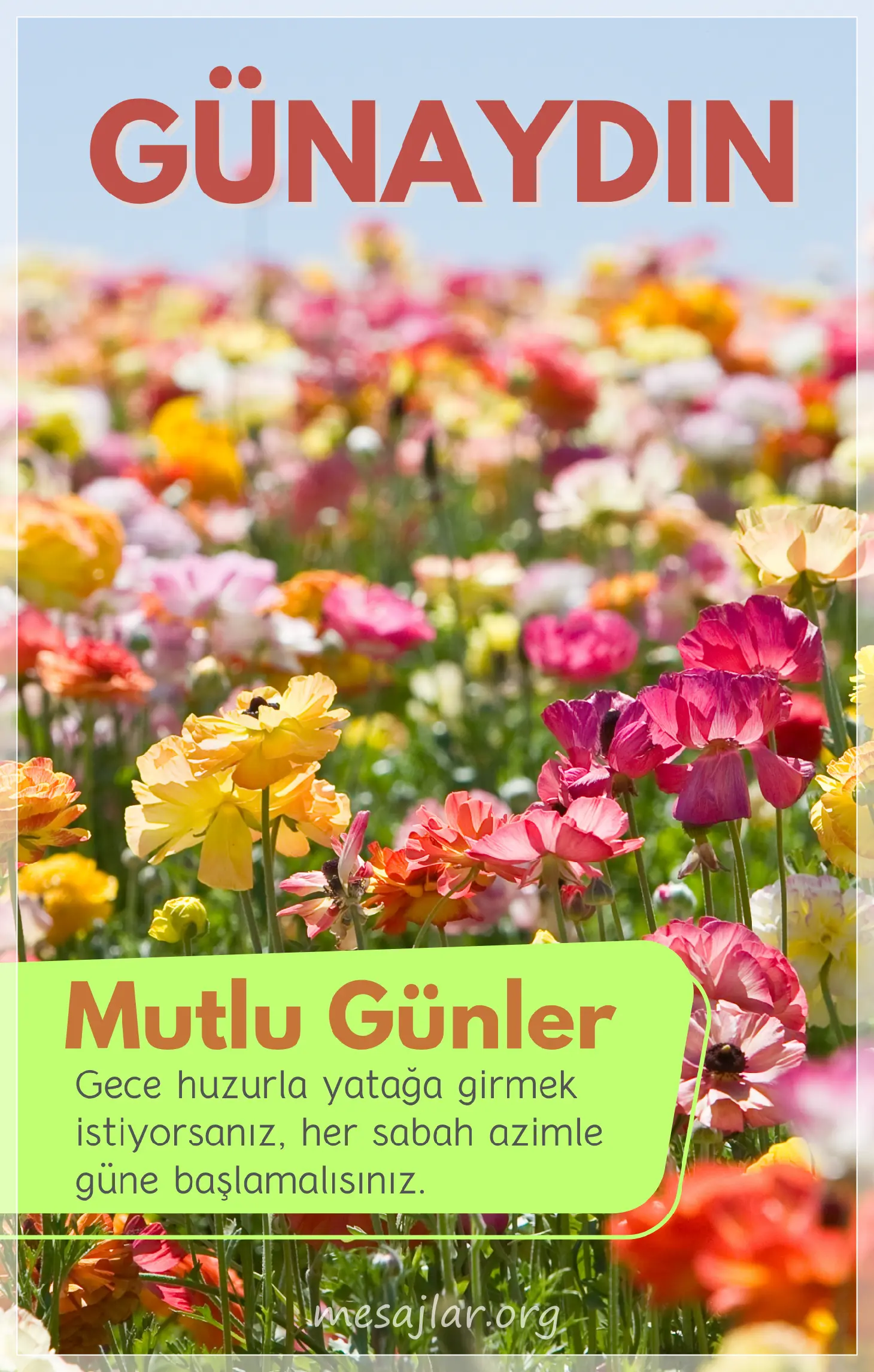 resimli günaydın iyi sabahlar mesajı