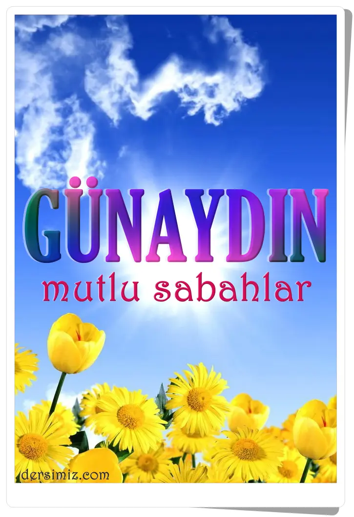 resimli günaydın mutlu sabahlar mesajı