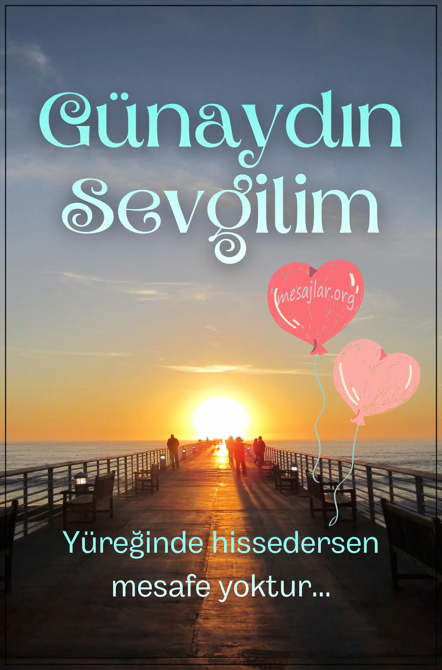 Sevgiliye resimli günaydın iyi sabahlar mesajı