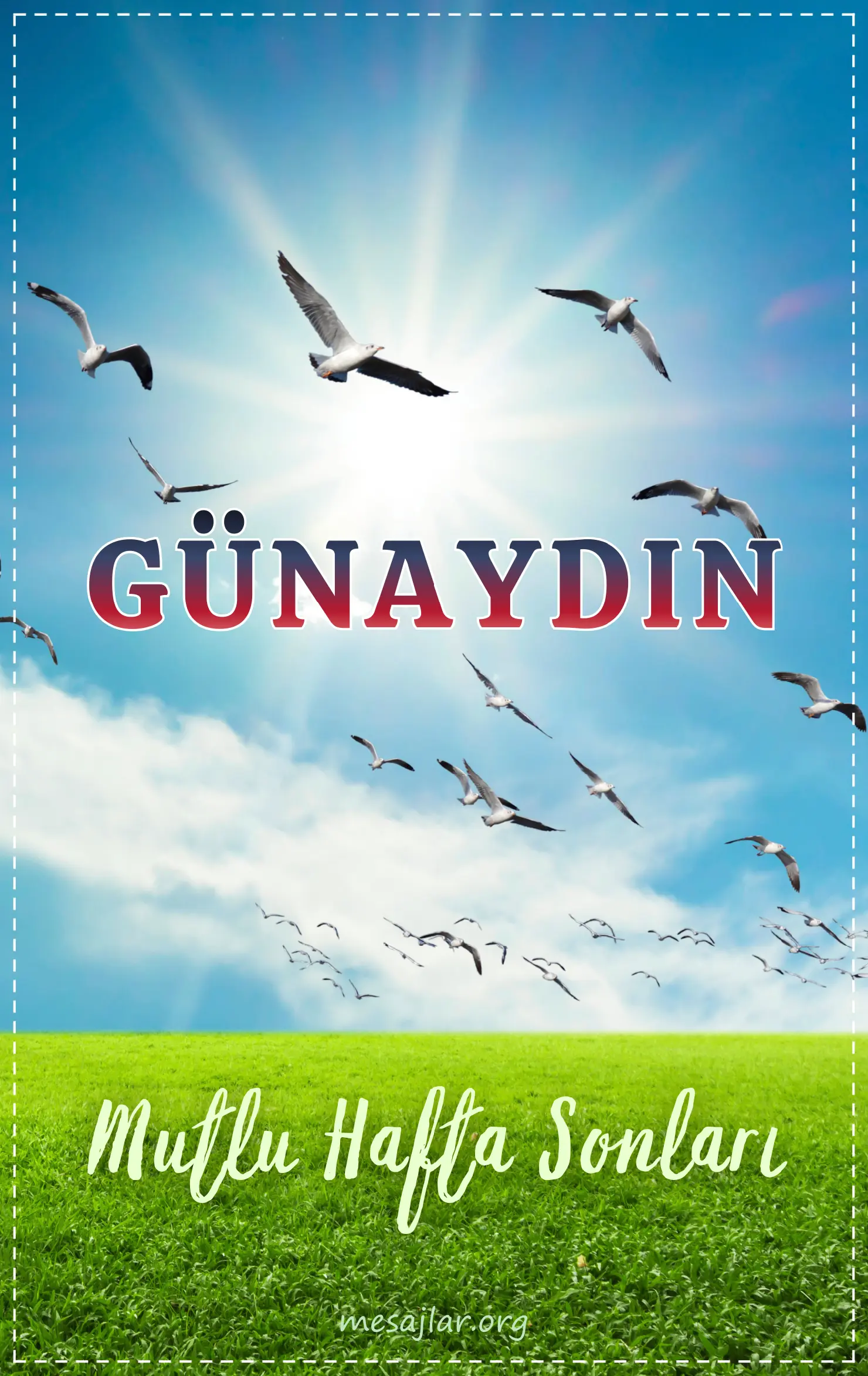 hafta sonu resimli günaydın iyi sabahlar mesajı