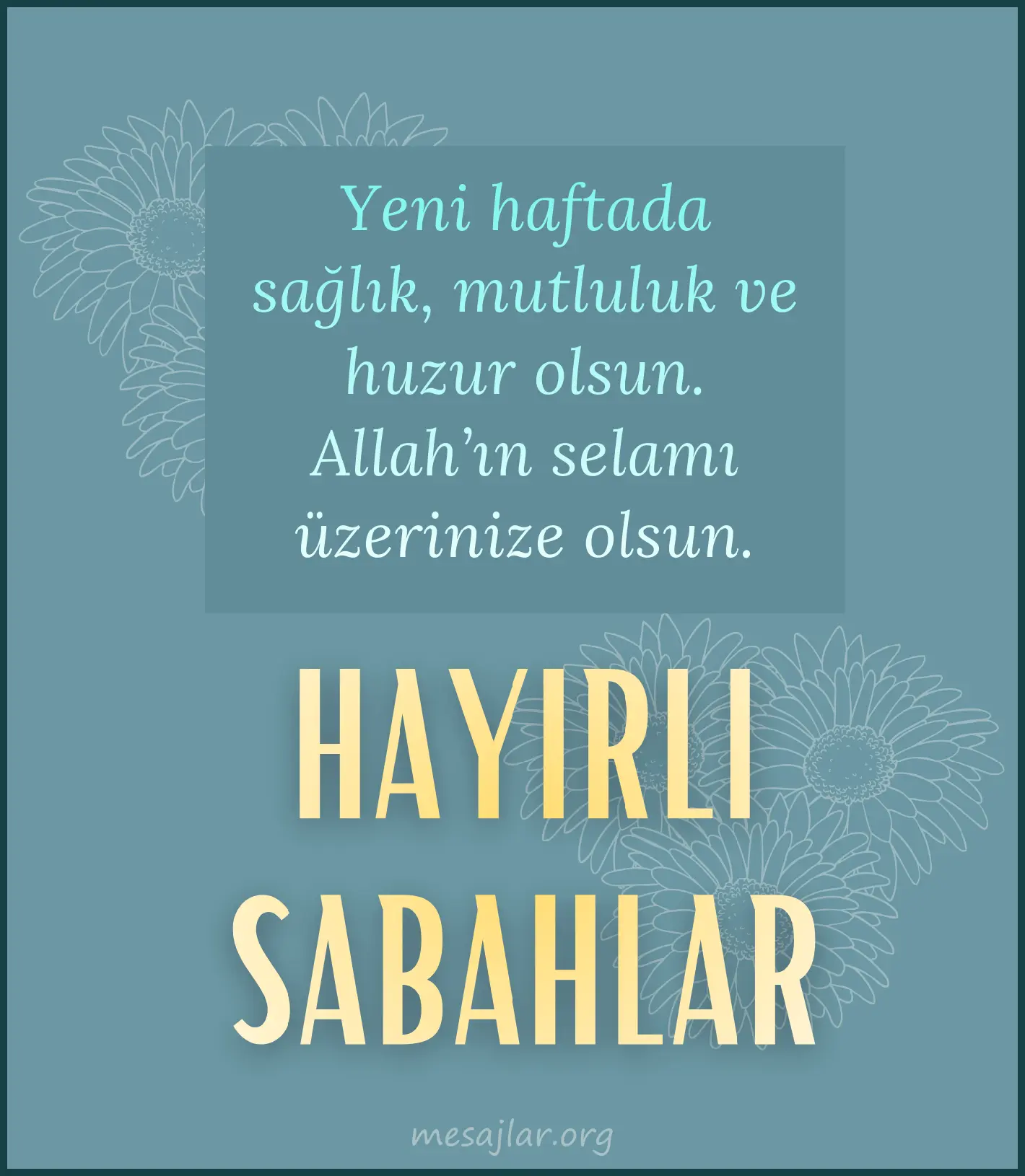 resimli günaydın hayırlı sabahlar mesajı