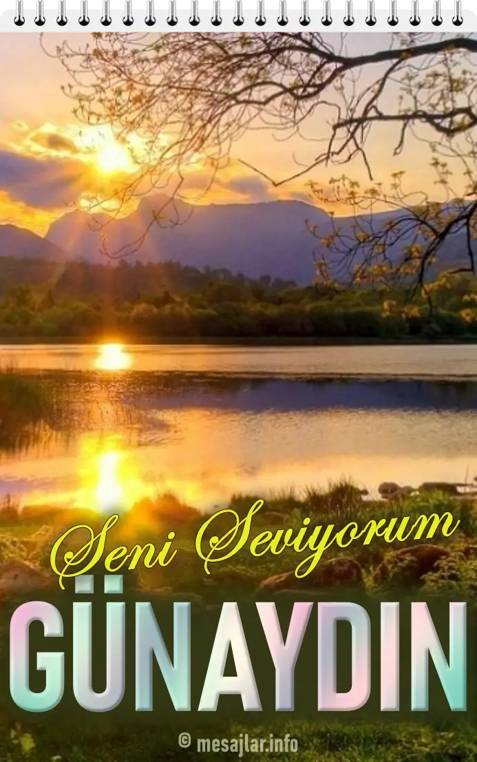 resimli günaydın seni seviyorum mesajı