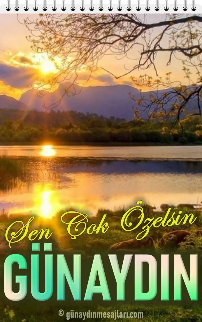 sen çok özelsin resimli günaydın mesajı