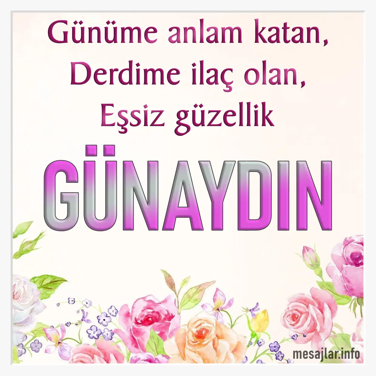 sevgiliye resimli günaydın mesajı