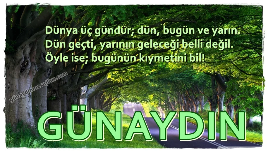 resimli günaydın iyi sabahlar mesajı